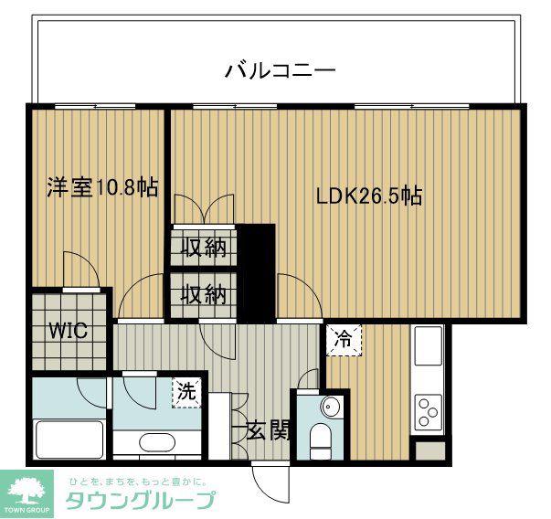 百道タワー(1LDK/25階)の間取り写真