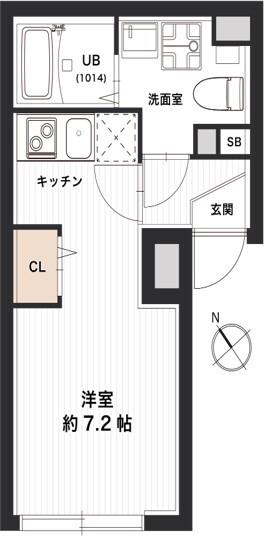 レピュア押上レジデンス(1K/5階)の間取り写真