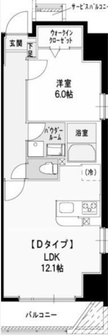 ORANGE PORTE オランジュ・ポルト(1LDK/8階)の間取り写真