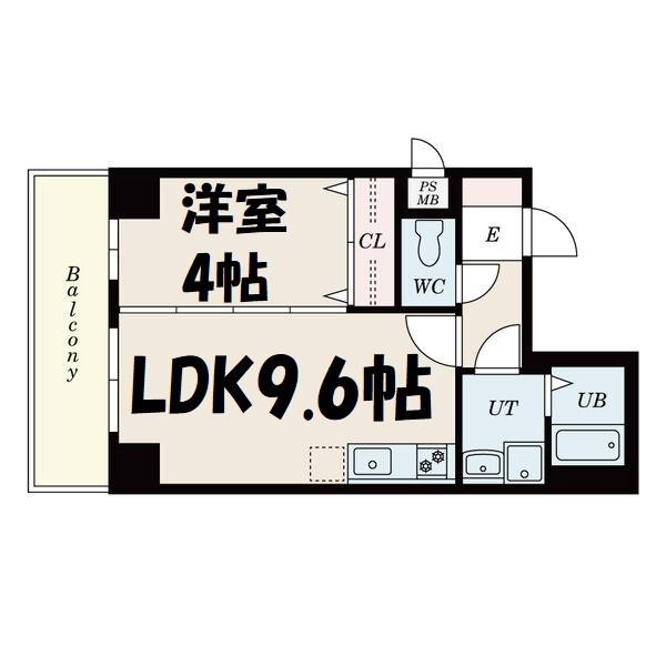 マノアール今池(1LDK/3階)の間取り写真