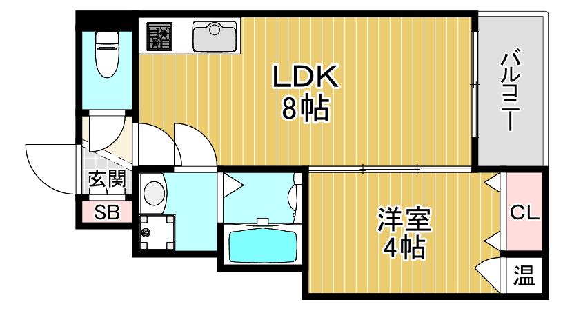 F ASECIA VOGEL(1LDK/2階)の間取り写真