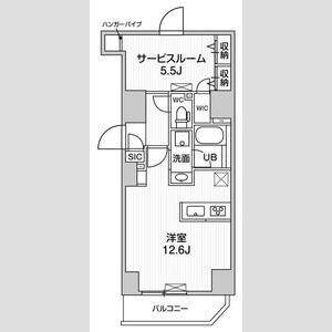 S-RESIDENCE入谷ALESIA(ワンルーム/5階)の間取り写真