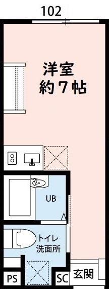 REBERTY阿佐ヶ谷(ワンルーム/1階)の間取り写真