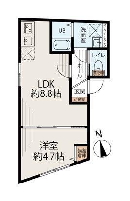 コンフォートわせだ(1LDK/3階)の間取り写真