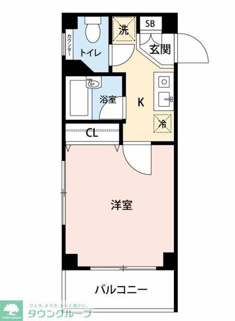 マイナビSTAYイゾラ川口青木(1K/3階)の間取り写真