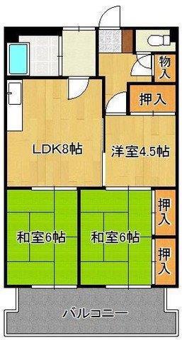 アルテハイム大手町(3LDK/7階)の間取り写真