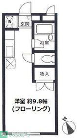 クレール川崎(ワンルーム/1階)の間取り写真