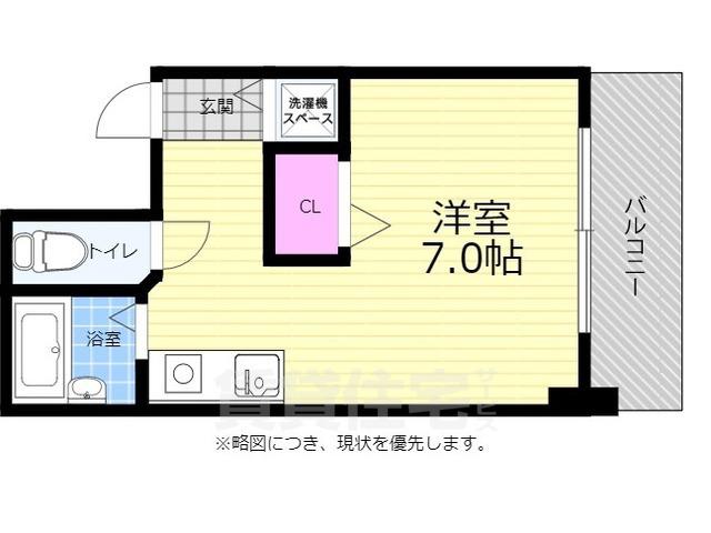 林ビルⅡ(1K/5階)の間取り写真