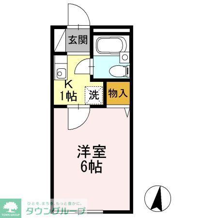 アネックス小泉(1K/2階)の間取り写真
