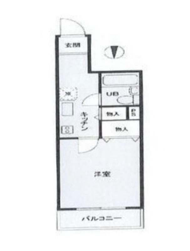 日神パレス東日暮里(1K/3階)の間取り写真