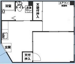 立花ハイツ(2K/4階)の間取り写真