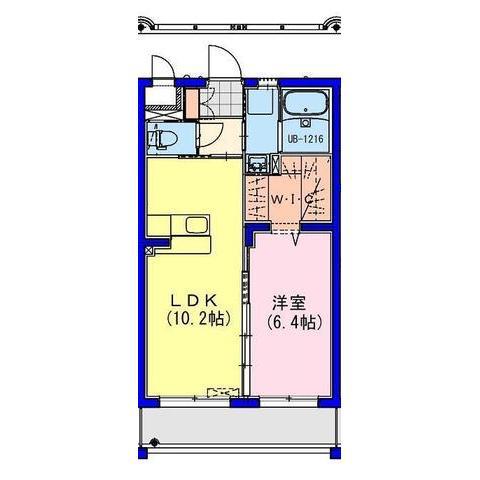 ライズ霧島(1LDK/1階)の間取り写真
