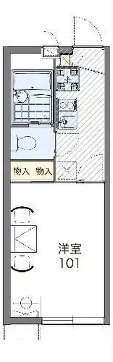 レオパレスグレイスSHINOII 2階階 間取り