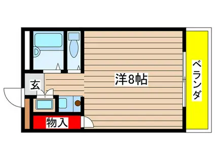 ラフィネ元八事(ワンルーム/4階)の間取り写真