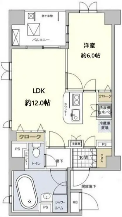 グランシティ日本橋水天宮 2階階 間取り