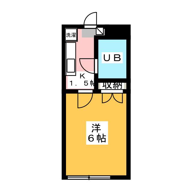 ハートランド羽沢(1K/1階)の間取り写真