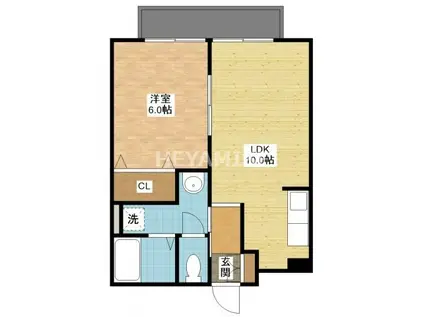 プチメゾンスカイラーク(1LDK/1階)の間取り写真