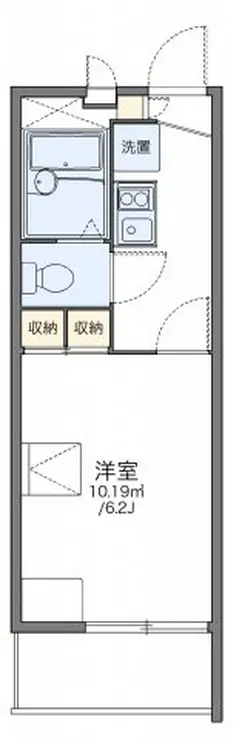 レオパレスグリーンリーブズ 2階階 間取り