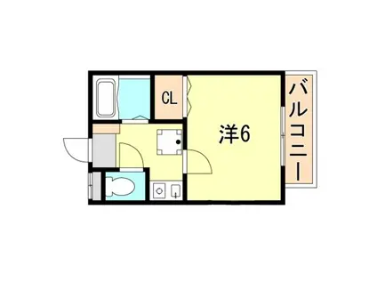 リッチハイツ(1K/1階)の間取り写真