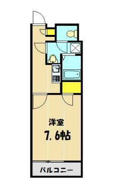 レオネクストコヅチVI(1K/2階)の間取り写真