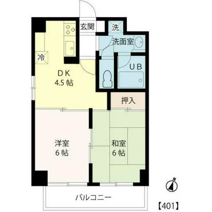 セルテーヌ上木崎 4階階 間取り