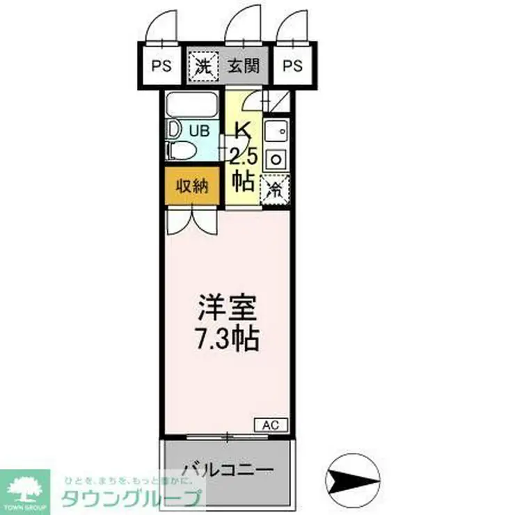 ジュネス西生田 3階階 間取り