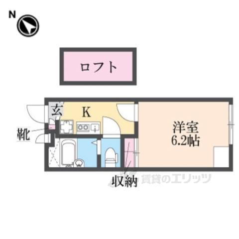 レオパレスMARUYAⅡ(1K/2階)の間取り写真