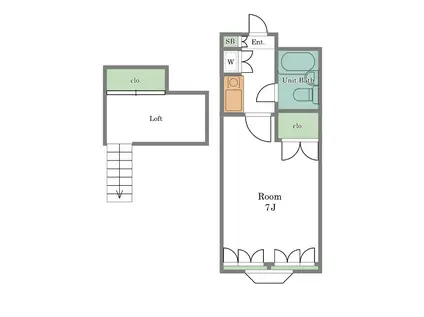 メイプルハウス(1K/3階)の間取り写真
