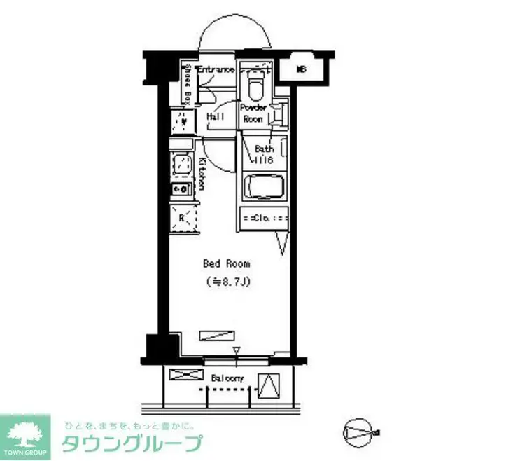 パークアクシス蒲田壱番館 1階階 間取り