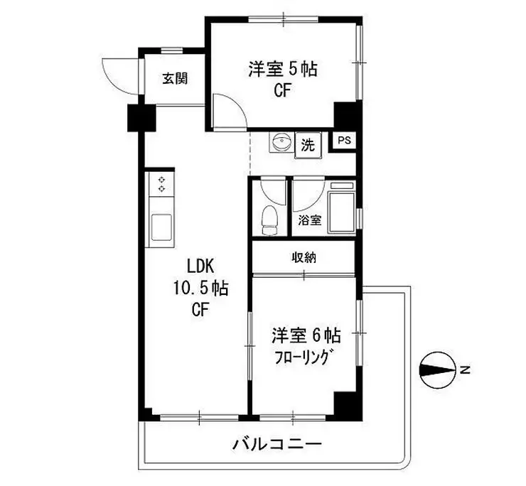 秀和麻布笄町レジデンス 3階階 間取り