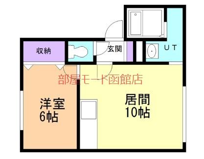 CANAL85(1LDK/1階)の間取り写真