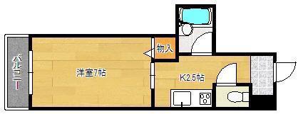 フィットライフ 馬借(1K/7階)の間取り写真