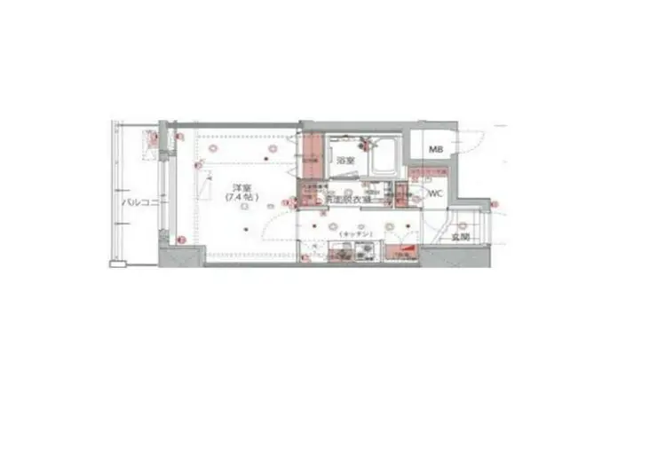 ハーモニーレジデンス菊川ステーションフロント 9階階 間取り