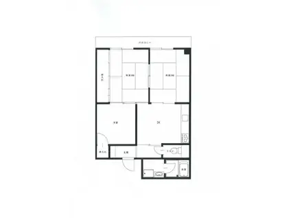 パステル中島(3DK/3階)の間取り写真