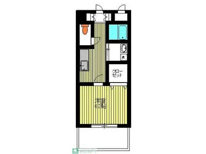 ハイネスコート(1K/3階)の間取り写真