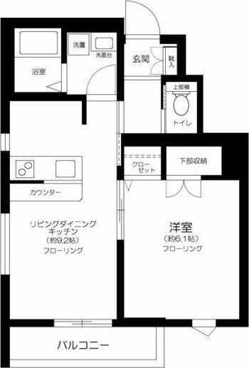 ブルーミング世田谷(1LDK/1階)の間取り写真