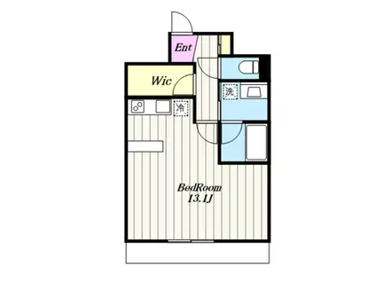 オパールマンション(ワンルーム/9階)の間取り写真