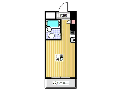 プレアール長柄(ワンルーム/4階)の間取り写真