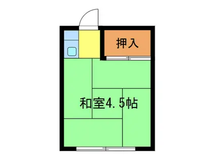 南大塚コーポ(ワンルーム/2階)の間取り写真