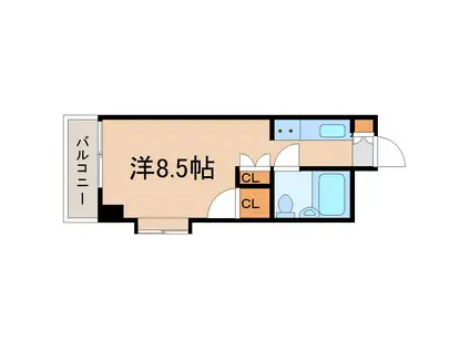 メゾン・ド・バーグ(ワンルーム/2階)の間取り写真