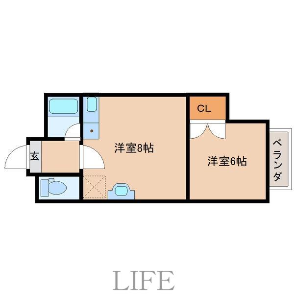 第3あづまマンション(ワンルーム/4階)の間取り写真