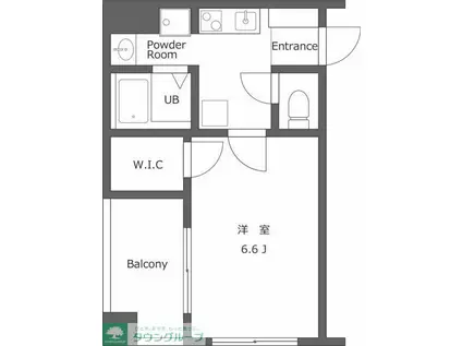 S-FORT 柏(1K/4階)の間取り写真