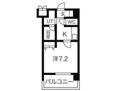 アーデン上社(1K/2階)の間取り写真