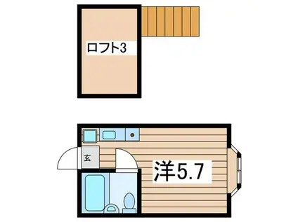 メゾンM&N(ワンルーム/1階)の間取り写真