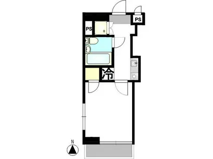 ワコーレ東村山(1K/1階)の間取り写真