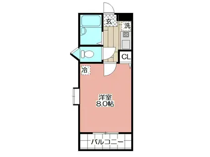 THE SQUARE・ATAGO RESIDENCE(1K/5階)の間取り写真