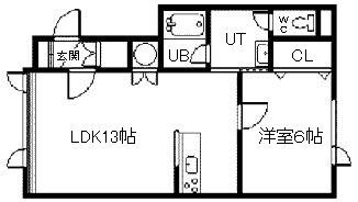 ALTO9(1LDK/2階)の間取り写真