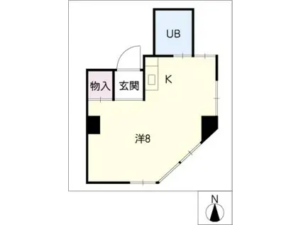 エクストラックスOZONE(ワンルーム/3階)の間取り写真