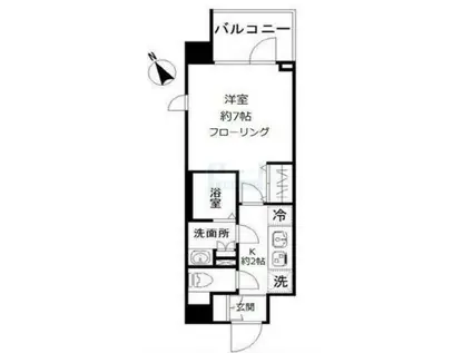 N-STAGE 赤羽志茂(1K/7階)の間取り写真