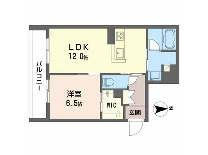 シャーメゾンエラブル 梅田北(1LDK/3階)の間取り写真